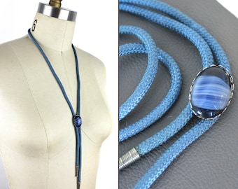 Blue Stone Western Bolo Tie