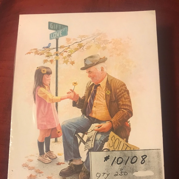 250-The Bookie, Lew Stamm 8” x 6" vintage lithograph (unopened package of 250