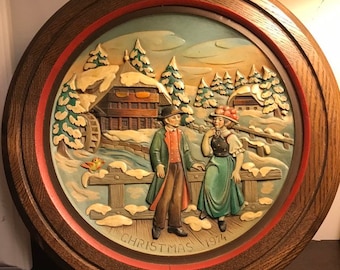 Anri 1971 CHRISTMAS IN ST JAKOB IN GRODEN Ltd Ed Annual Plate