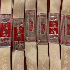 Wright Ribbon 1950's Vintage White Rayon Wright's Ribbon With a White Four Leaf ...