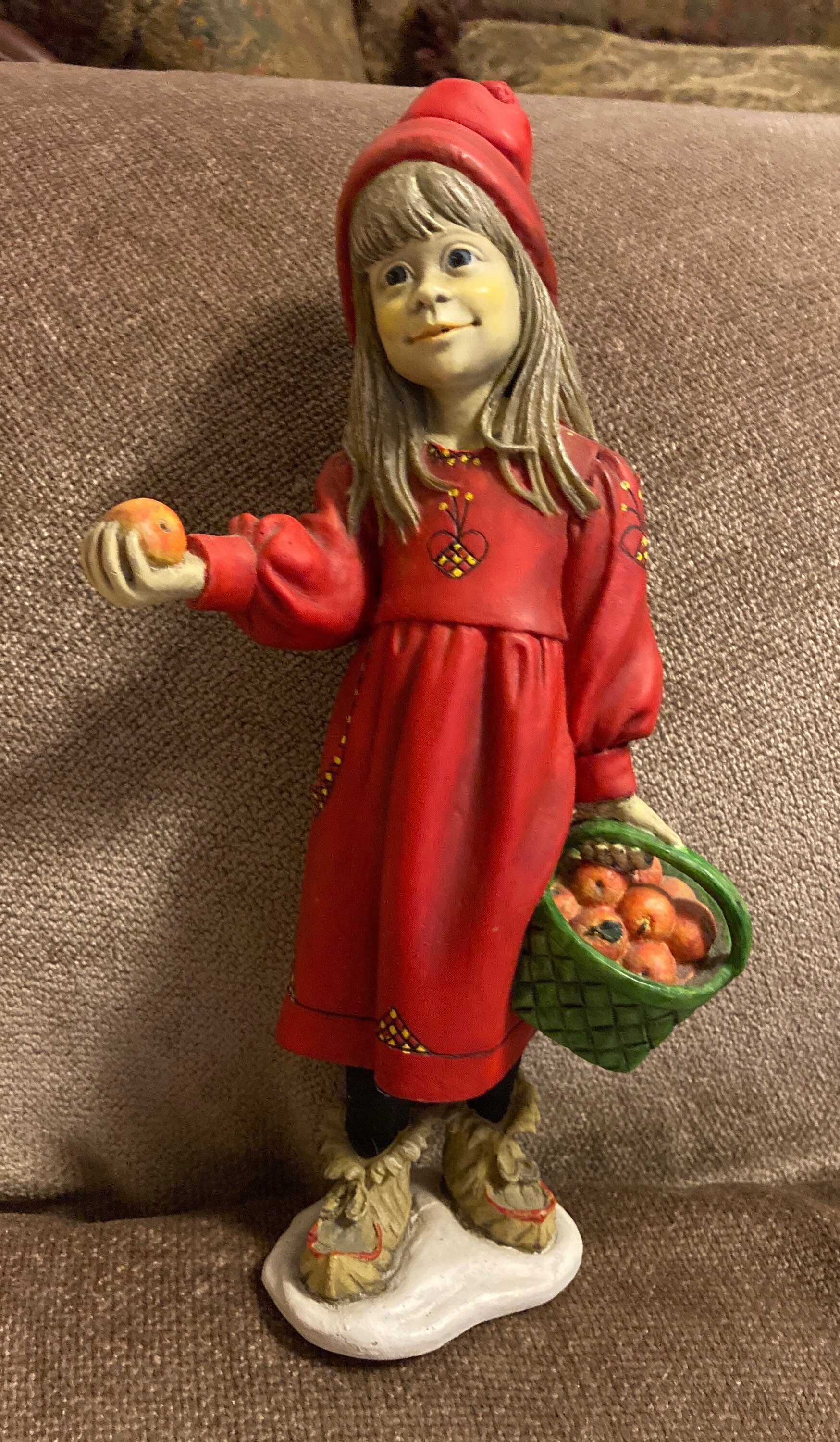 Candy Designs Norway Carl Larsson Autumnal Girl With Apple - Etsy 日本