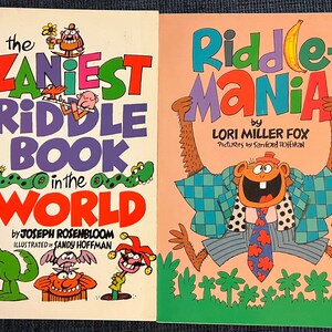 1990's Riddle-Mania,  Lori Miller Fox  and The Zaniest Riddle Book in the World, Joseph Rosenbloom