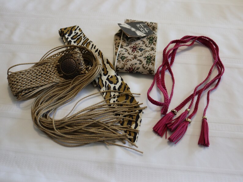 Five SashWrap Belts in Excellent Condition