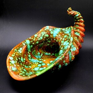 1966 Hickman Drip Glaze Horn of Plenty Signed and Dated-See Description