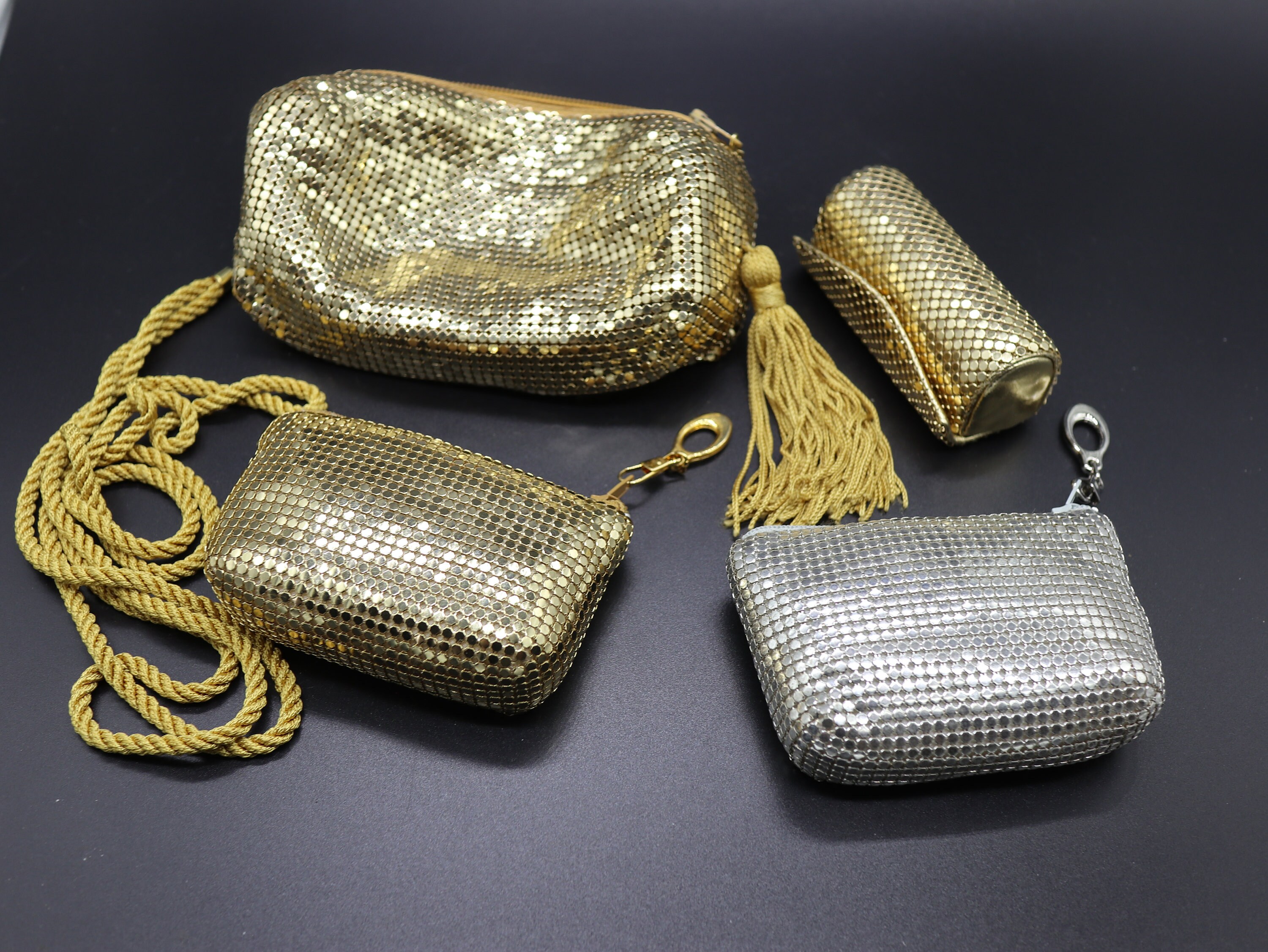 Whiting and Davis Gold Mesh Bag Etsy Singapore