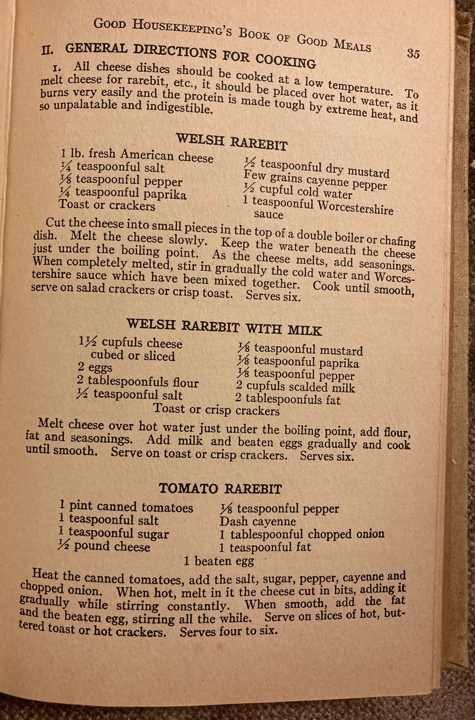 Good Meals and How to Prepare Them Hardcover January 1 1927 | Etsy