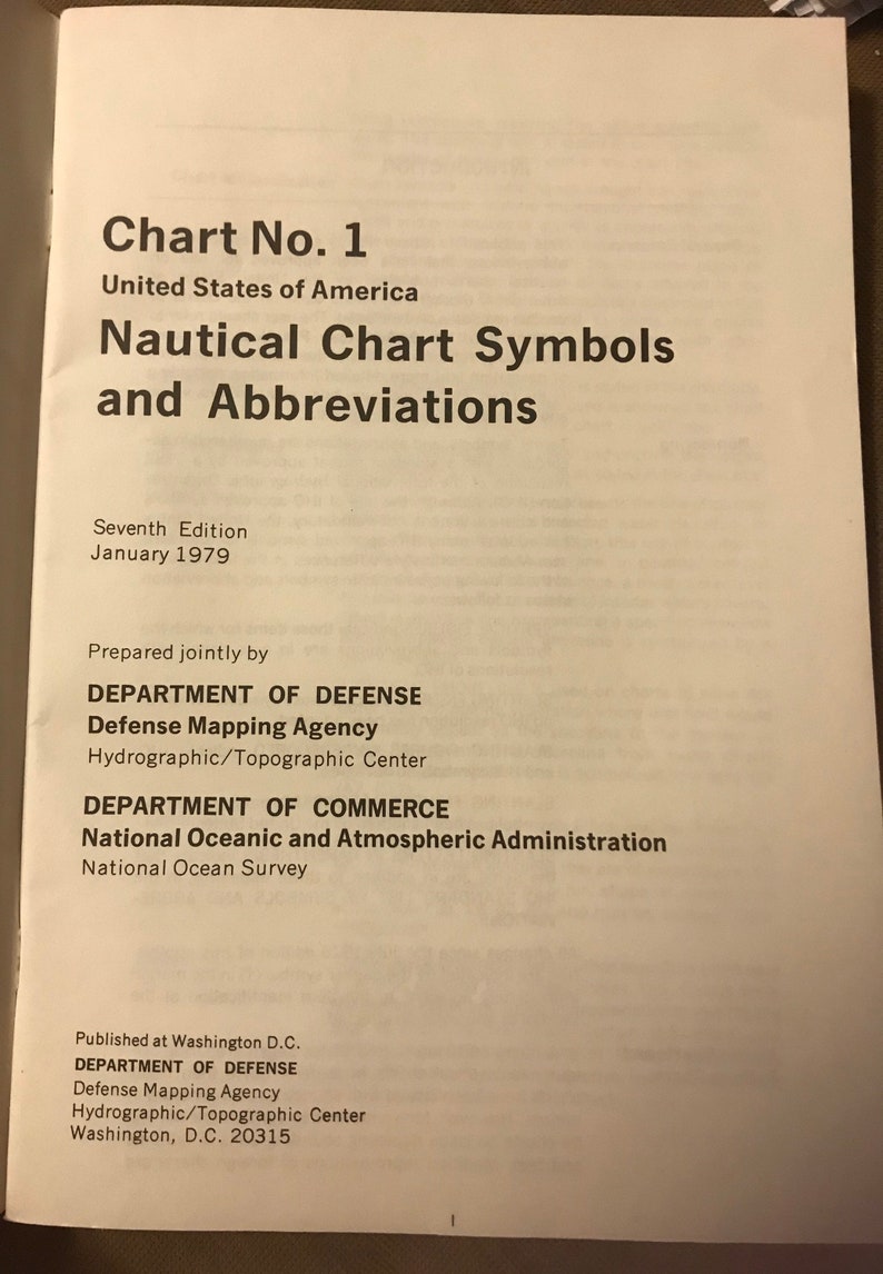 1979 Chart No 1 United States Symbols and Abbreviations Etsy