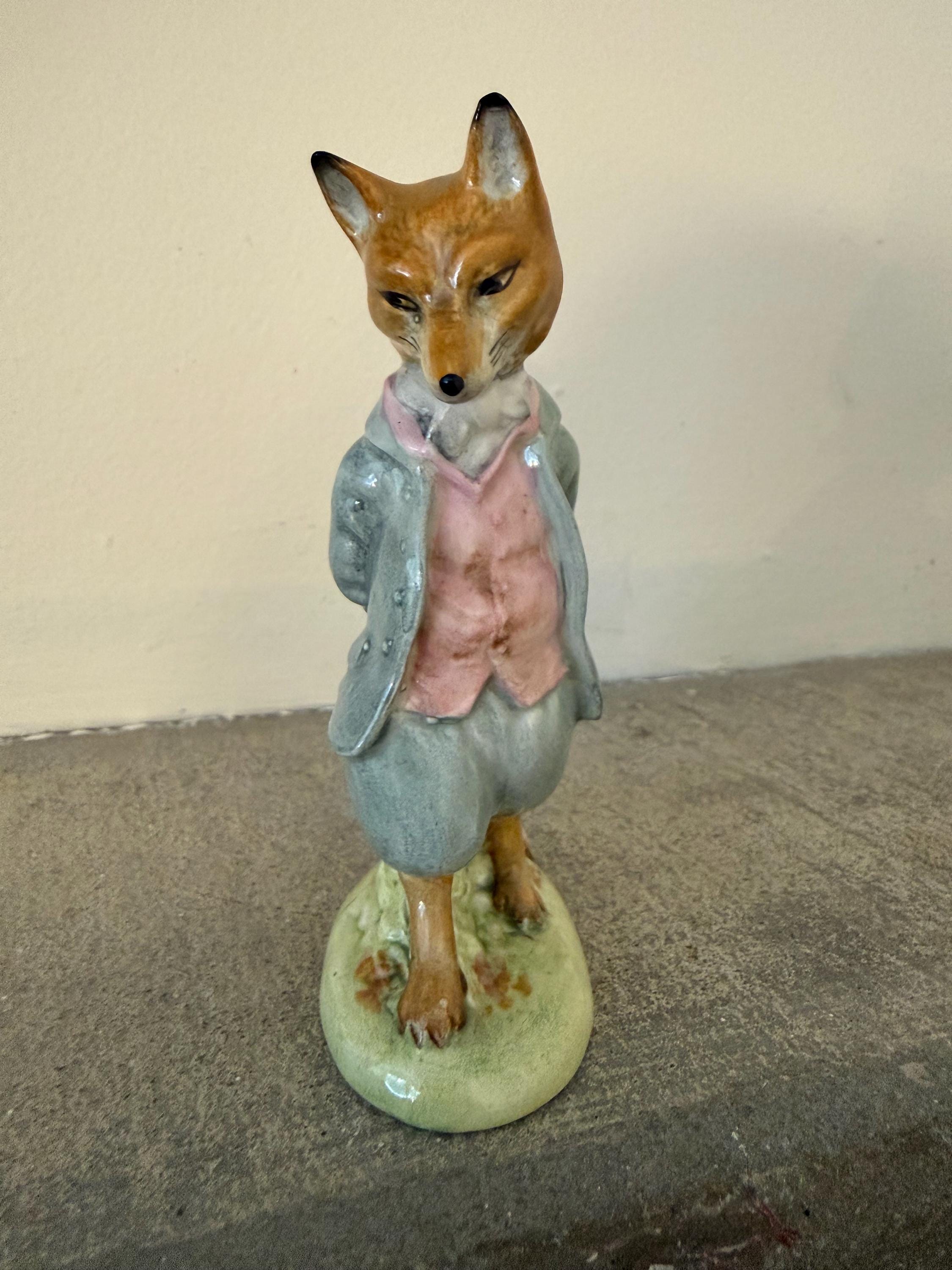 Beswick Beatrix Potter Foxy Whiskered Gentleman Figurine, 1954 - Etsy