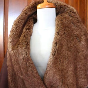 Faux Suede/Fur Jacket in Chocolate Brown - Size -20W Excellent Condition image 2