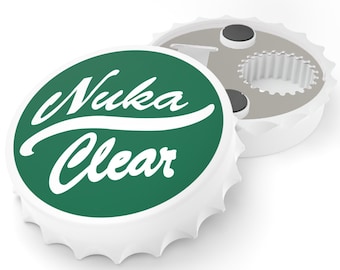 Nuka Cola Clear Wasteland Inspired Bottle Opener