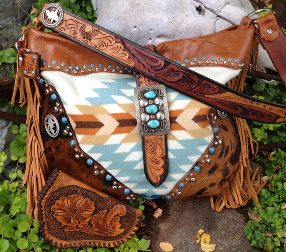 Items similar to SOLD*****Conceal Carry Western Cowgirl Tooled Leather ...