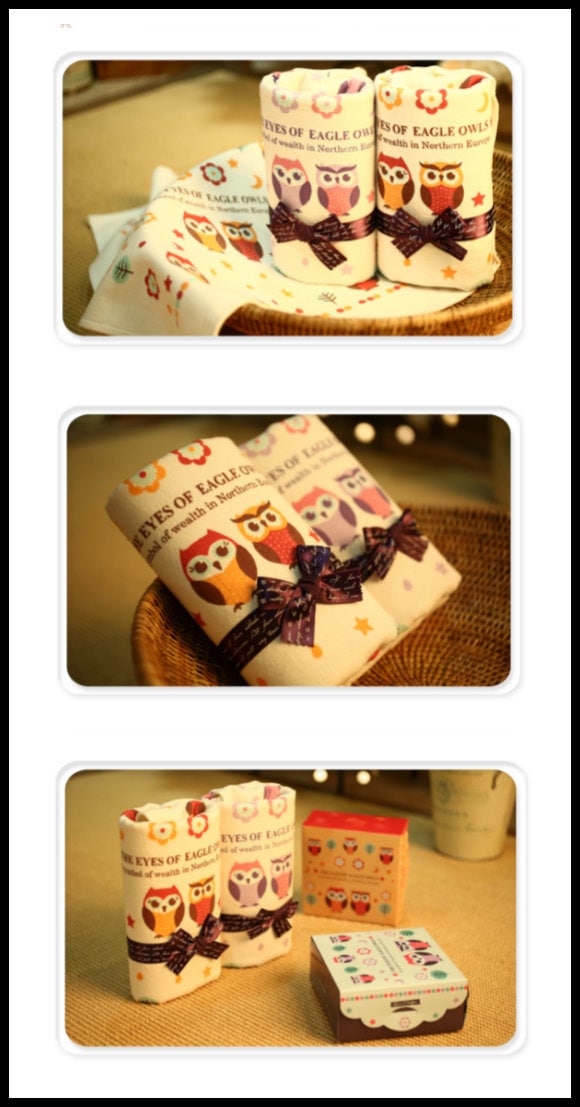 Very Fancy and High Quality, European Style Lucky Owl Hand Towel