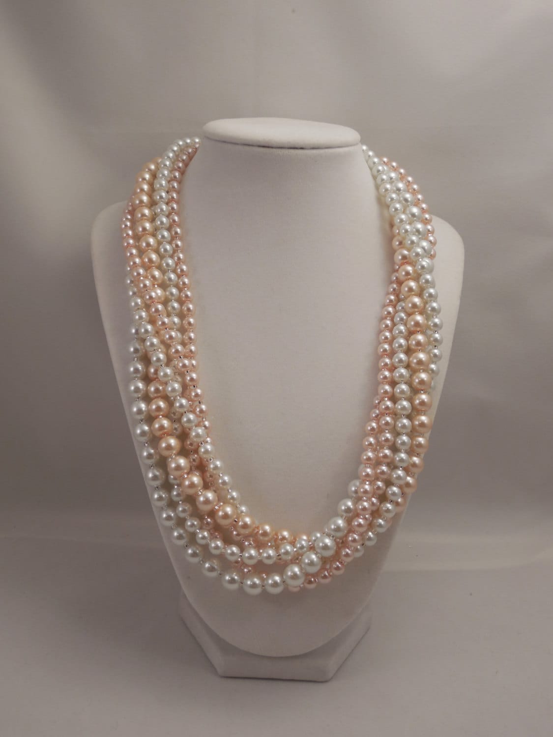 Very Elegant Wedding Bridal Multi Strand Long Necklace with Etsy