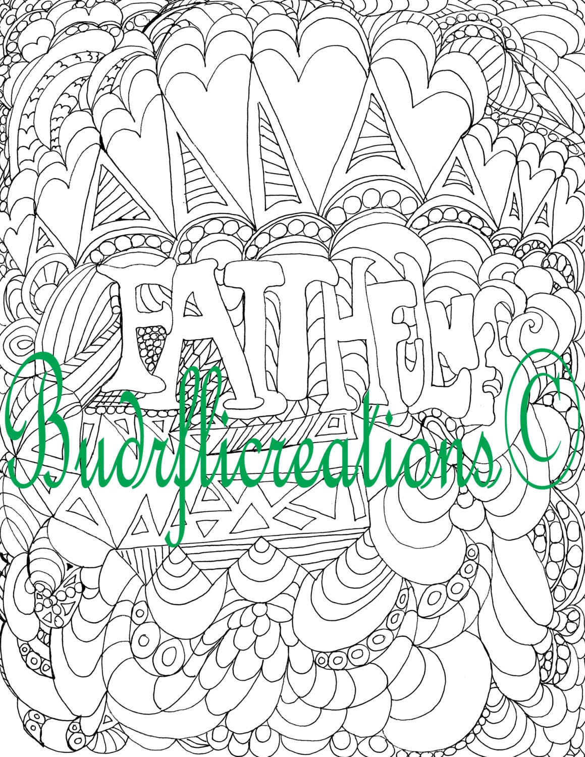 Faithfulness Fruits of the Spirit Coloring Page Printable | Etsy