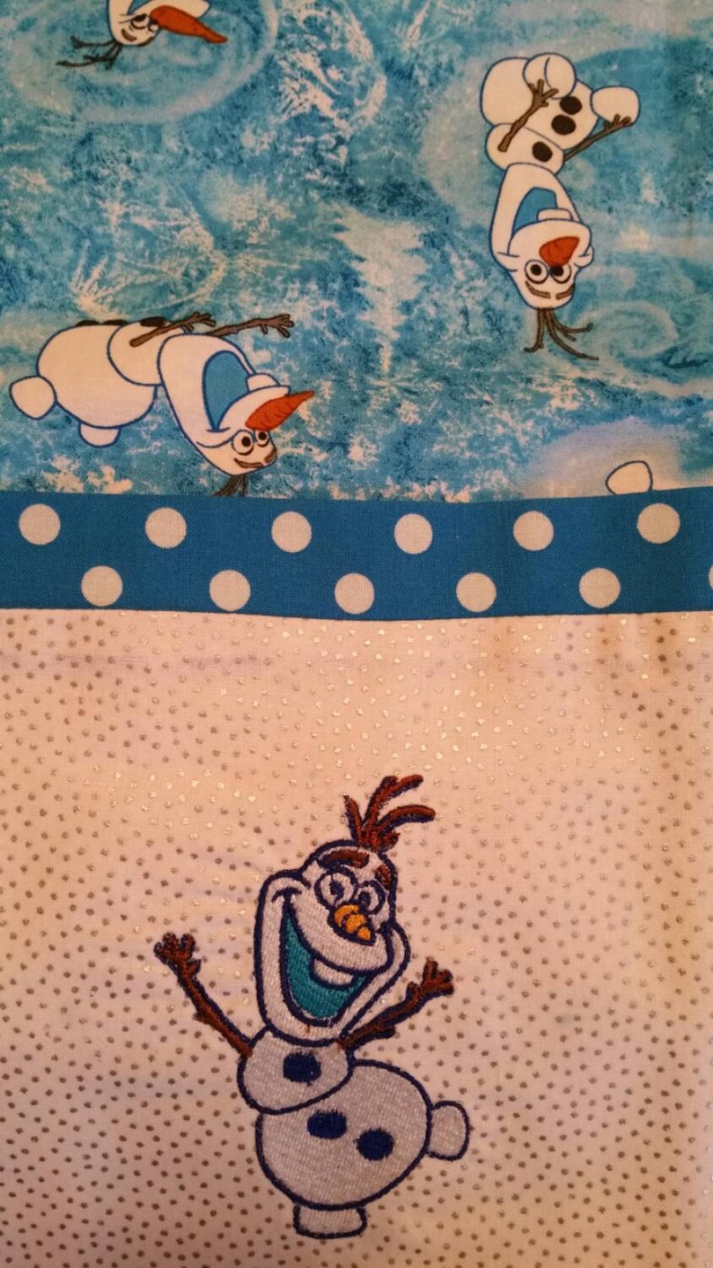 Snowman Pillowcase Olaf Frozen Etsy