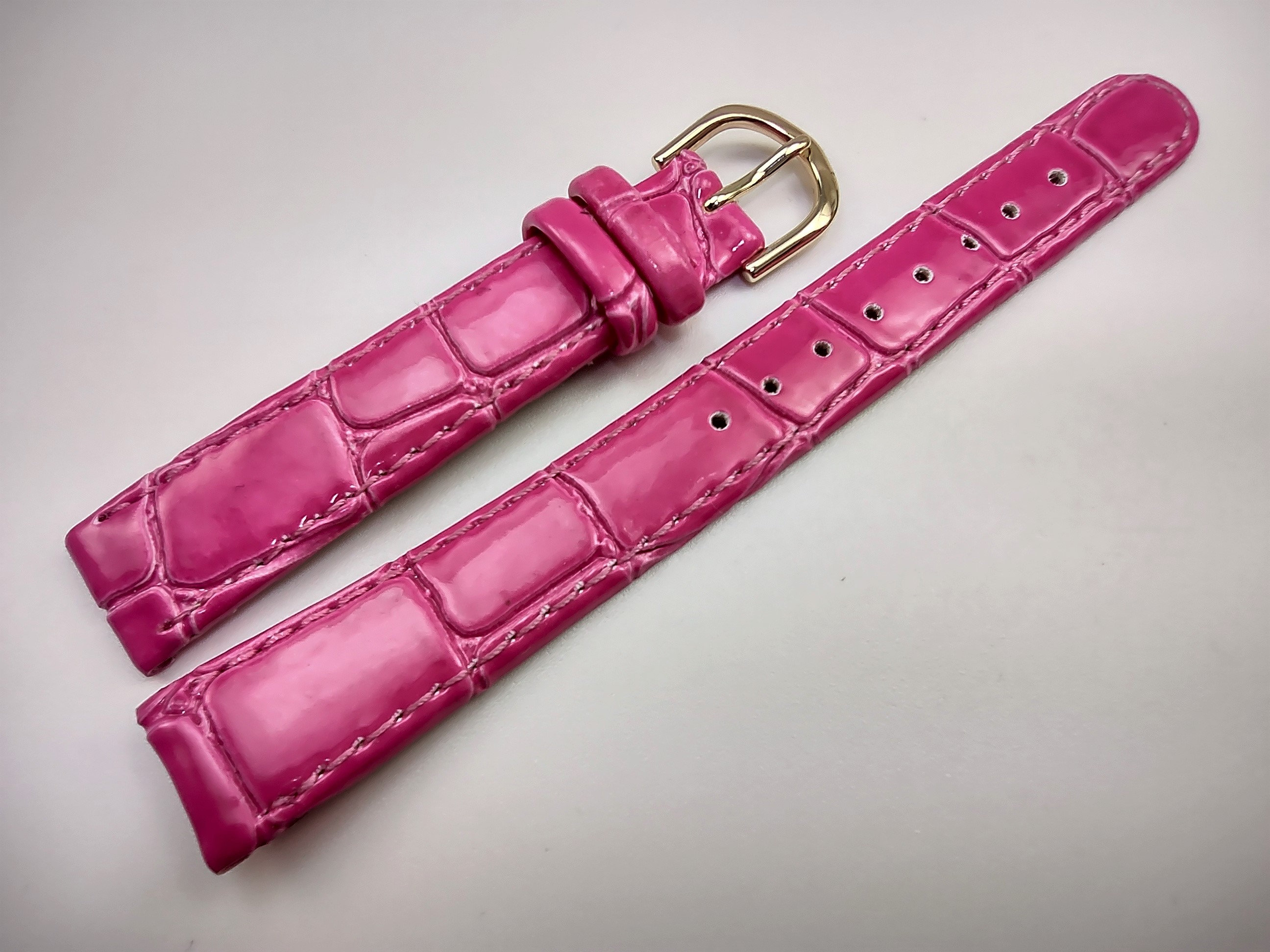 Pink Lizard Watch Band Genuine Exotic Skin Straps TechSwiss