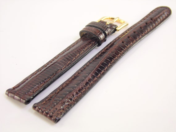 Bracelet De Montre SPEIDEL En Cuir Véritable Bleu 16mm - Neuf Ancien Stock, Pour Deux Pièces
