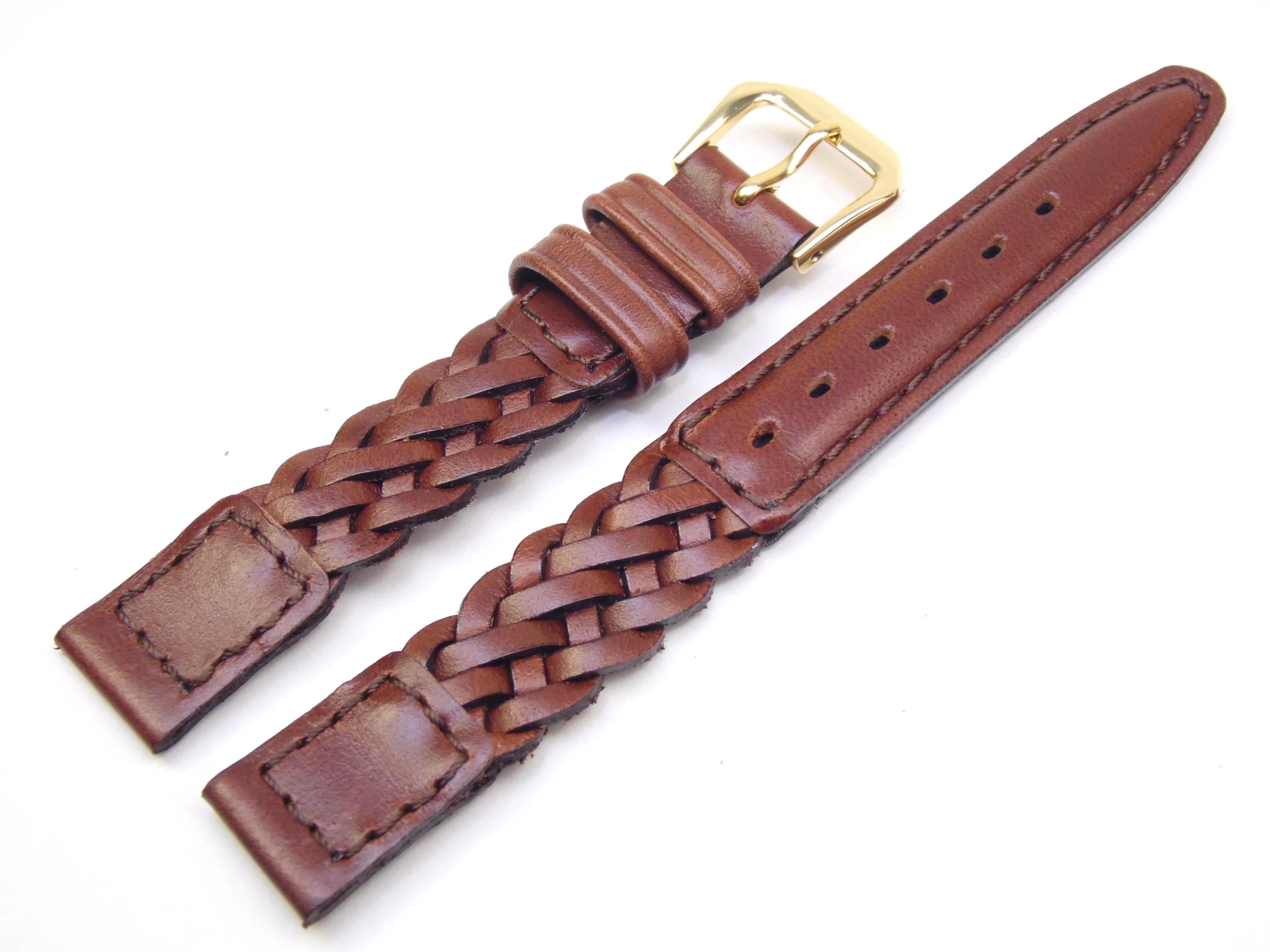 Vintage Style Brown Braided Leather Watch untested as is Classic Guess Leather Braided Watch - Etsy main image 4