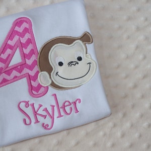 Curious George Appliquéd Birthday Shirt