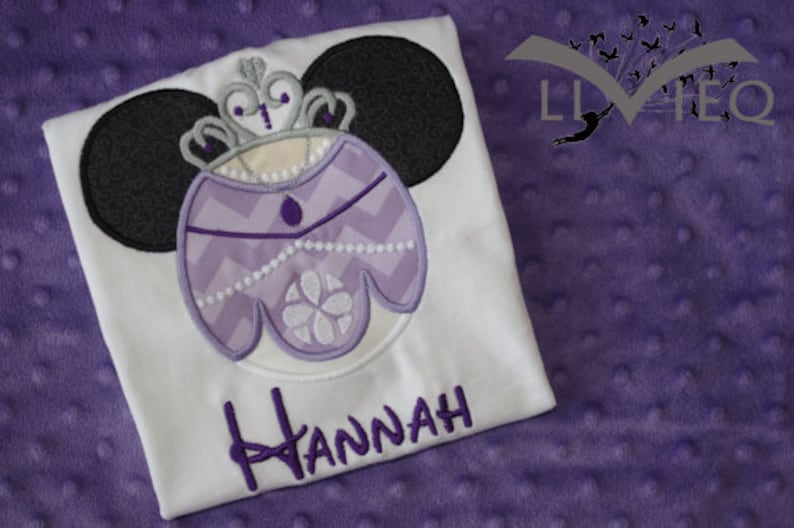 Sofia the First Mickey Mouse Ears Appliquéd Shirts or Onesies Family Vacation Shirts image 1