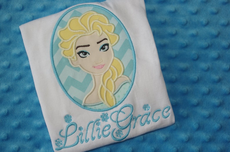 Elsa Cameo Frozen Personalized Shirt image 1