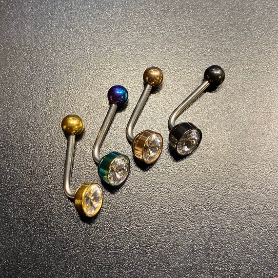 Surgical Steel Door Knocker Slave Tongue Ring 14g 12g 10g 8g Fashion Jewelry Jewelry Watches