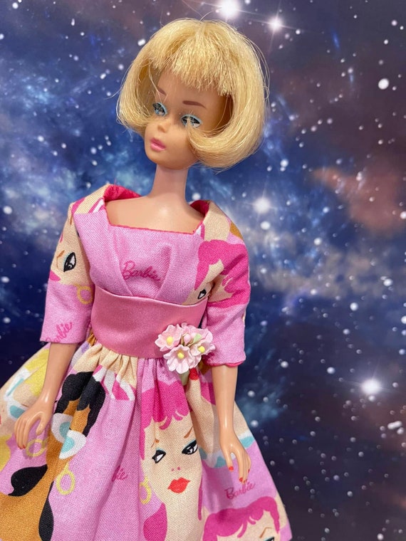 cotton on barbie dress Barbie Print Doll Dress – Cotton Fashion Doll Outfit