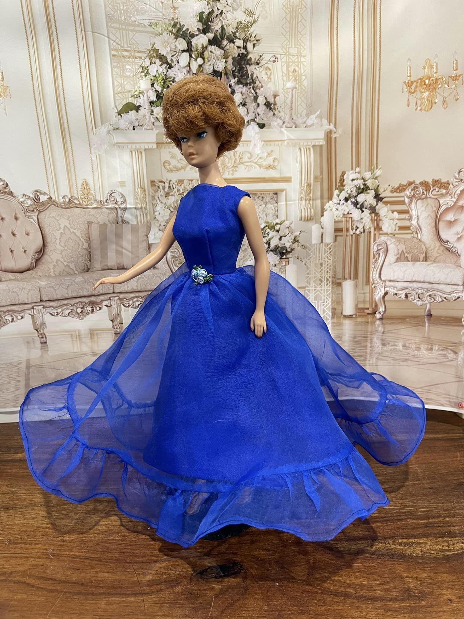 Royal Blue Organza Ballgown for Vintage Barbie, 11-12 Inch Fashion Dolls - Etsy Royal Blue Organza Ballgown for Vintage Barbie, 11-12 Inch Fashion Dolls - Etsy