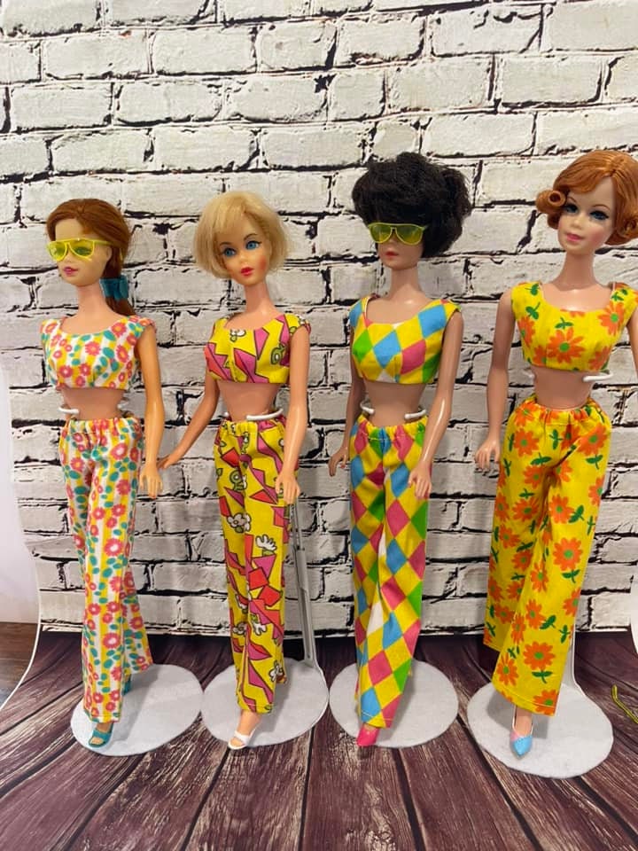 Barbie Mod Friends 3 Piece 1968 Reproduction Dolls Set