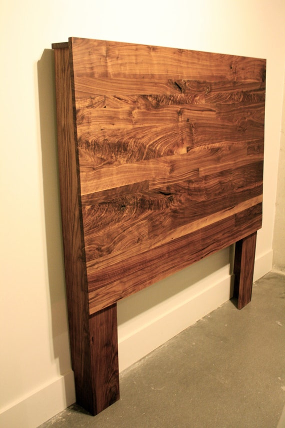 Items similar to Natural Walnut Headboard on Etsy