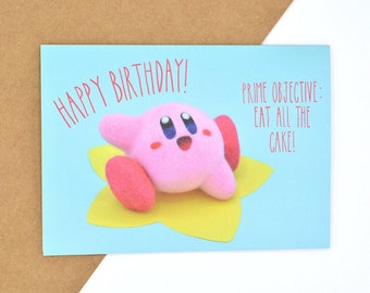 Kirby Glückwunsch-Geburtstagskarte
