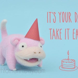 Slowpoke Birthday Greetings Card image 4