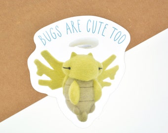 Felted Shedinja Pokémon Sticker - Bugs are cute too!