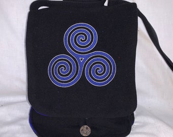 Celtic Triscal Design Haversack  - wool and silk