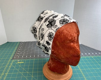 Elizabethan Coif with Blackwork