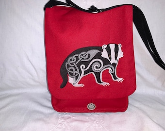 Celtic Badger Haversack - Cotton Duck/Cotton