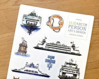 Ferries Sticker Sheet