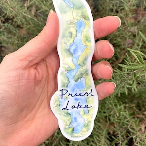 Priest Lake Idaho Vinyl Sticker