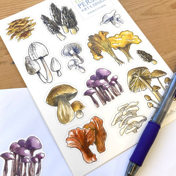 Mushrooms Sticker Sheet