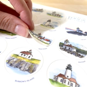 Feuille d'autocollants phares