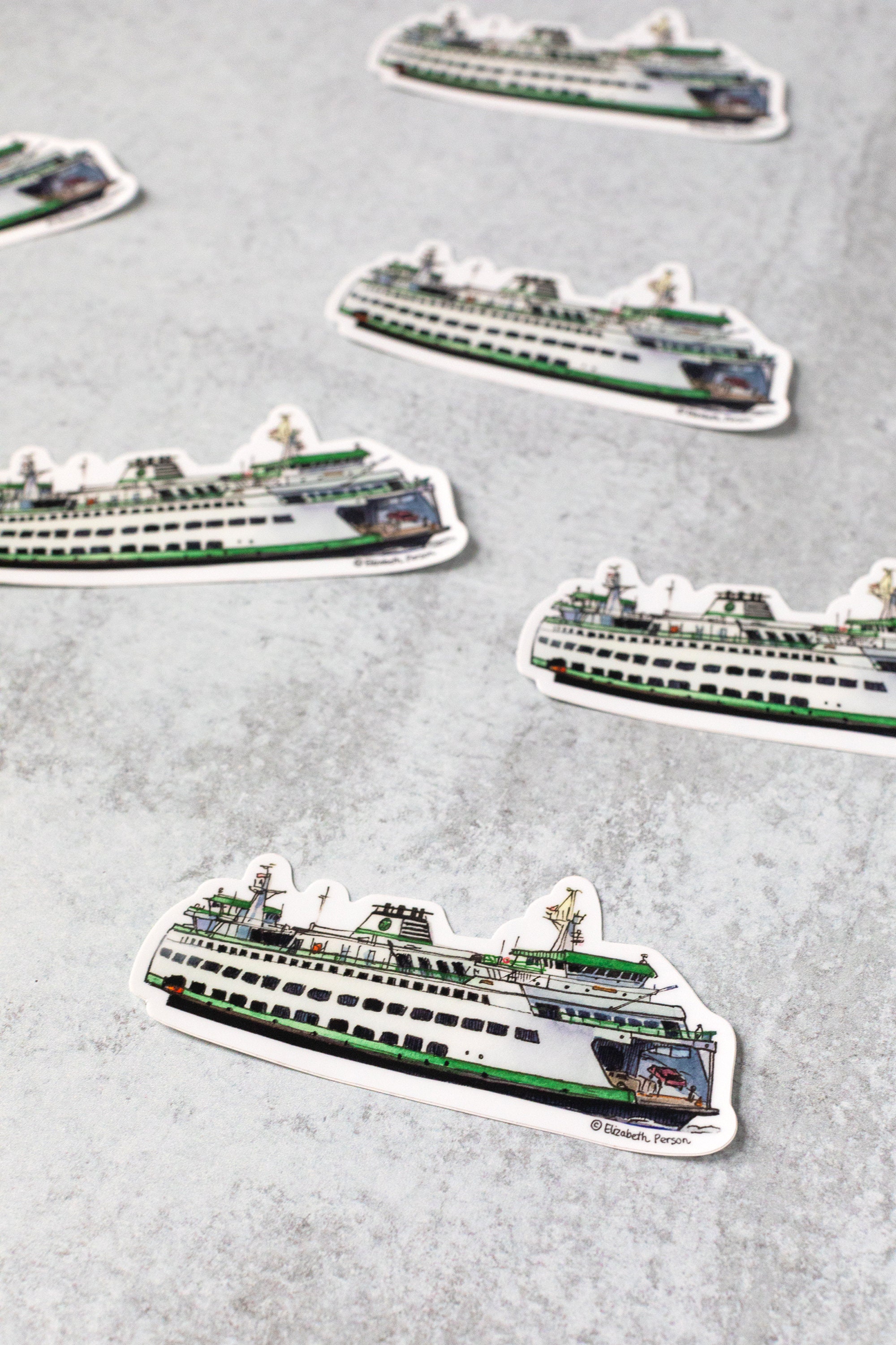 Stonehouse Collection Weihnachtskarten Seattle Ferry – 12 Karten Mit Umschlägen, 4.5x6.25 Zoll, Glänzend-matt