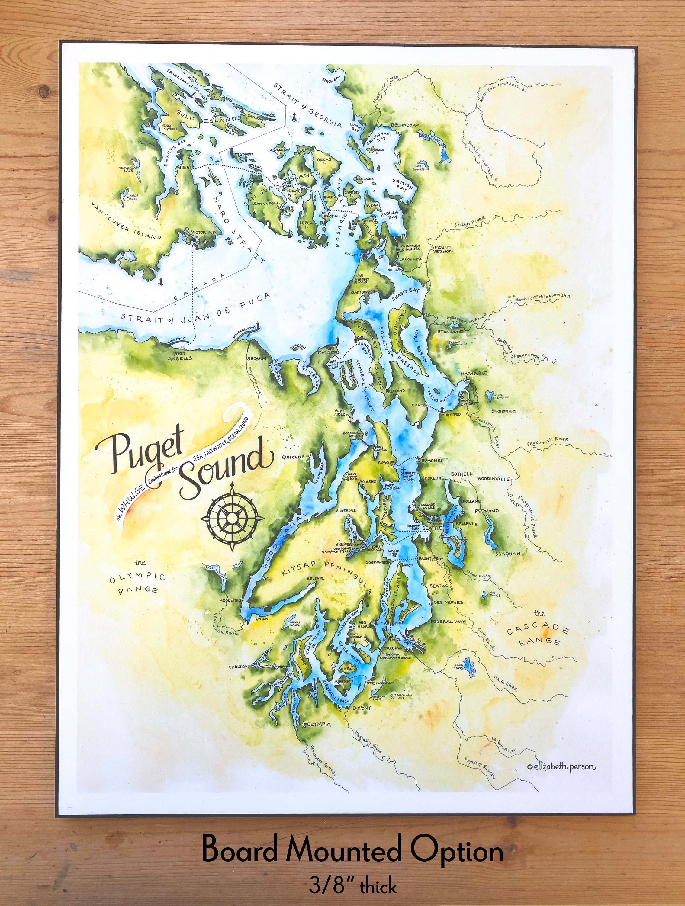 Puget Sound Lowlands Map