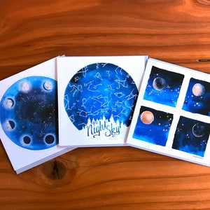 Pacote de 3 Cartas // Trio Celestial // 6x6