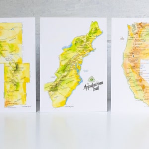 3 kaartenpakket "The Big Trails"