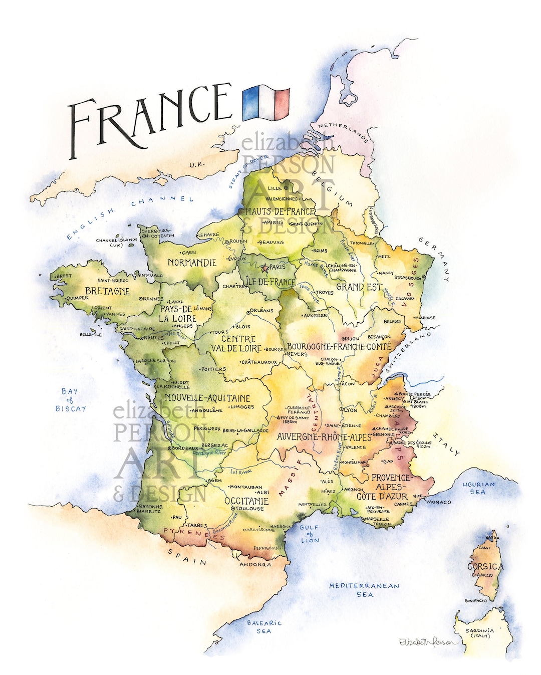 france-map-watercolor-illustration-paris-marseille-bordeaux-lyon