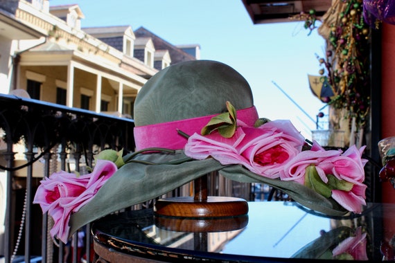Vintage Collette Cathy Flower Hat