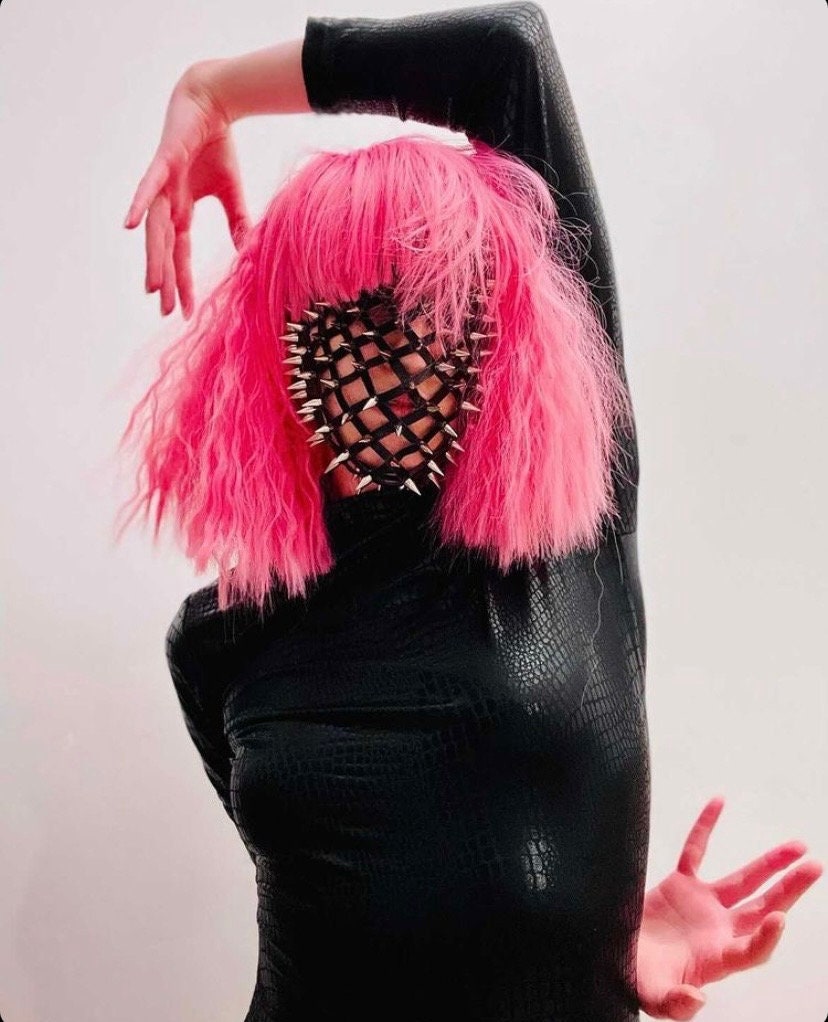 The Stigmata Bra, Leather Bra With Spike and Stud Detail, Hand