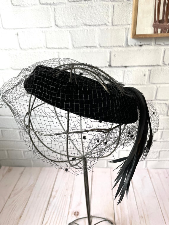 1950s Feather Ring Hat - image 2