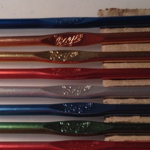 BOYE Brand, Made in USA, Aluminum,  &quot;Boye&quot;, Crochet Hooks, Vintage, Single Hook
