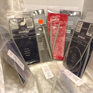 Susan Bates, Quicksilver, 36 Inch Circular, Knitting  Needles, All Nylon, Silkon Finish, Grey, Original Package, Made in USA